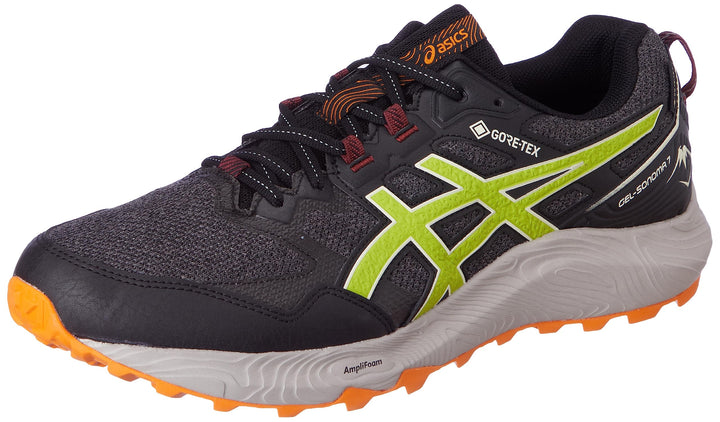 ASICS Herren Gel-Sonoma 7Sneaker 42.5 EU Schwarz Grau Neongrün, 42.5 EU Schwarz Grau Neongrün