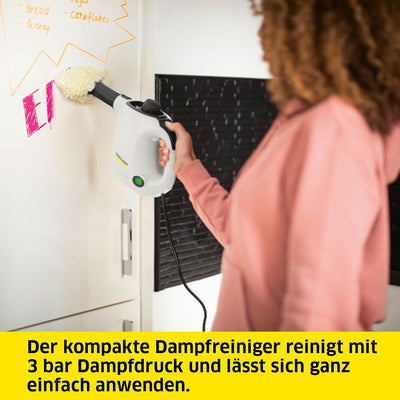 Kärcher Dampfreiniger SC 1, Dampfdruck: 3 bar, Aufheizzeit: 3 min., Leistung: 1.200 W, Flächenleistu