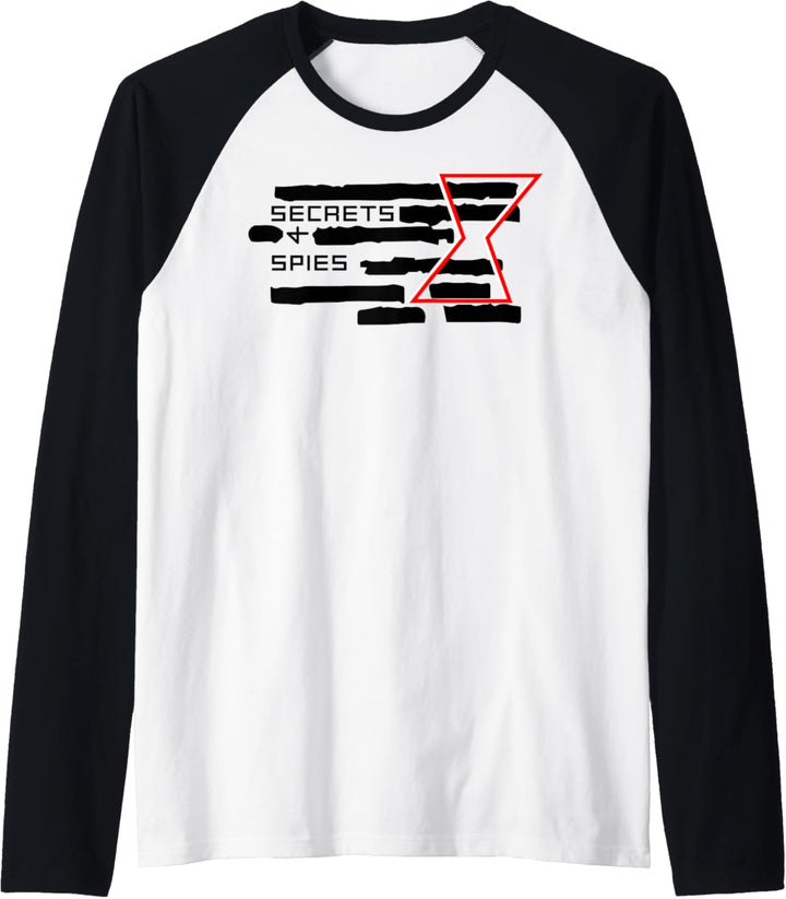 Marvel Black Widow Secrets And Spies Logo Raglan