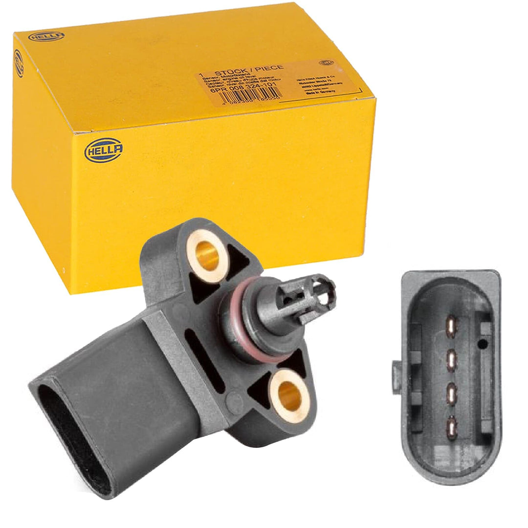 HELLA 6PP 013 400-041 Sensor, Ladedruck - 4-polig - mit Dichtring