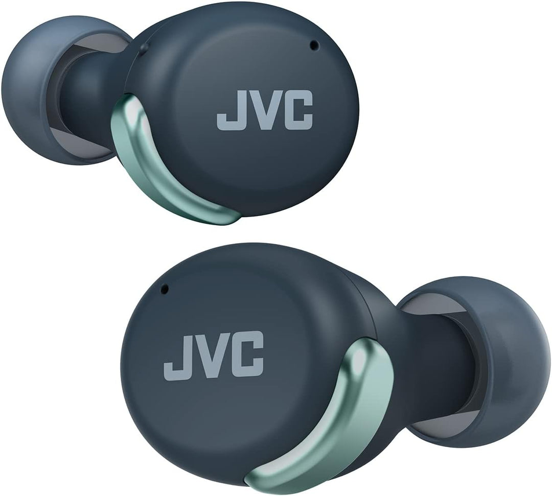 JVC HA-Z330T-G - Kompakte True Wireless Ohrhörer, aktives Noise Cancelling, geringes Gewicht, stylis