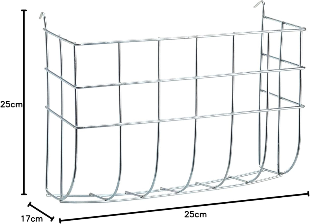 KERBL Heuraufe (Futterplätze zum Einhängen, 25 x 9 x 17 cm Heufutterbehälter aus verzinken Metall) 8