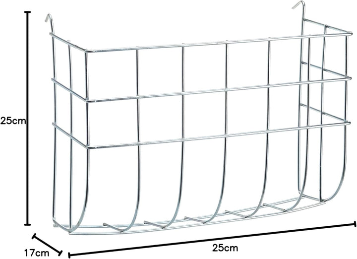 KERBL Heuraufe (Futterplätze zum Einhängen, 25 x 9 x 17 cm Heufutterbehälter aus verzinken Metall) 8