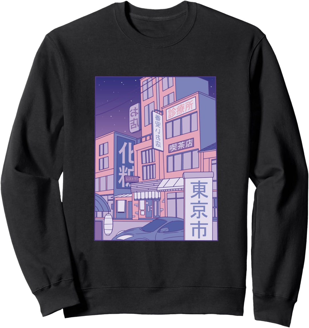 Retro Japanische Streetwear Tokio Sweatshirt