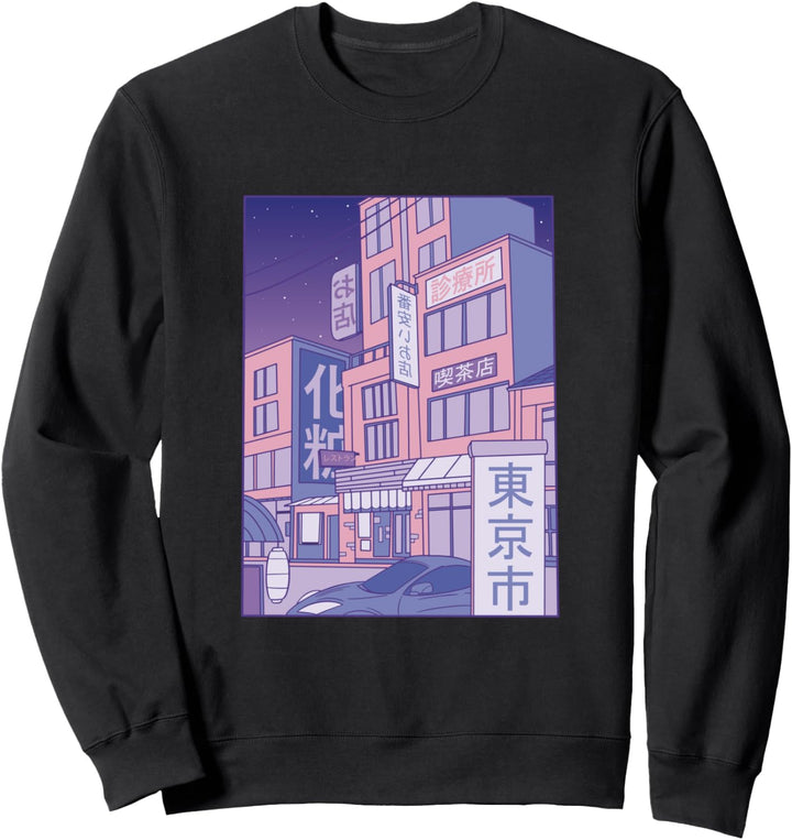 Retro Japanische Streetwear Tokio Sweatshirt