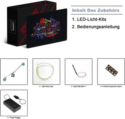 LED Light Kit für Lego Captain Rex Helm (Nur Lichter,kein Lego), Dekoration DIY Beleuchtungsset für