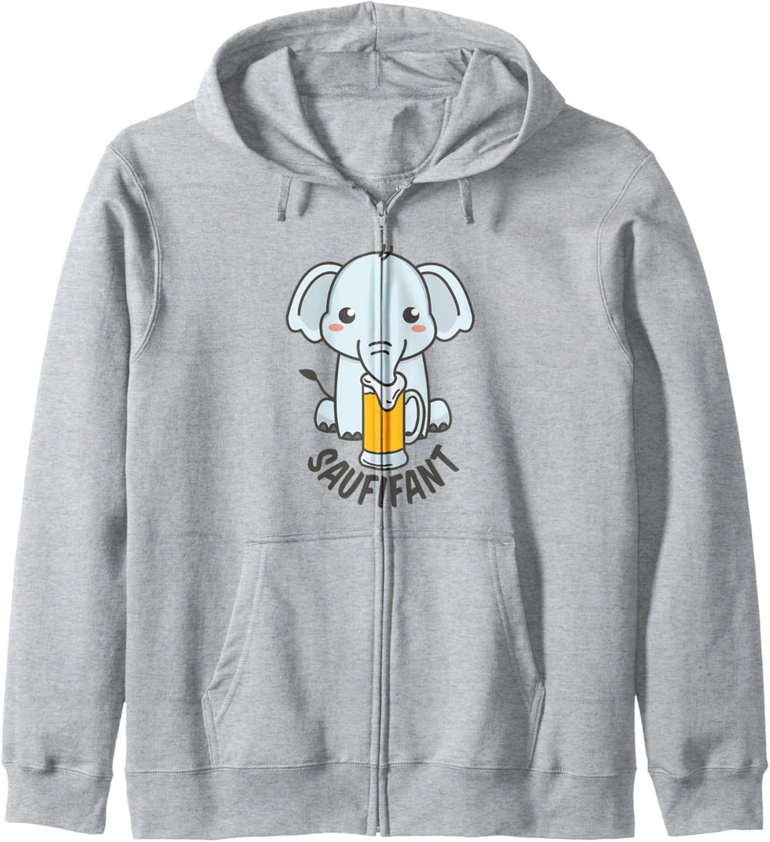 Saufifant Pulli Elefant Saufen Sauf Saufpartnerin Saufparty Kapuzenjacke