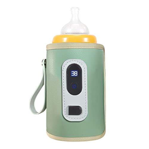USB-Babyflaschenwärmer, LCD-Bildschirm, Temperatur Einstellbar, Präzise Heizung, Wasserdicht, Tragba