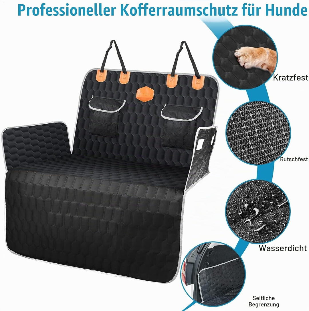 OneAmg Kofferraumschutz Hund Hundedecke Auto Rückbank rutschfest Wasserdicht Kratzfest Kofferraum Sc