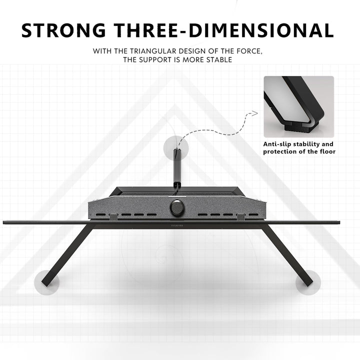 FITUEYES Design TV Ständer für 55 60 65 70 75 78 Zoll Fernseher TV Stand im Staffelei Design höhenve