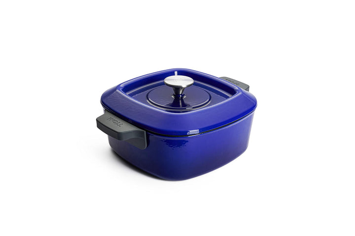 Woll Iron Gusstopf mit Deckel und Silikongriffen - Induktiv -, Ø 24 cm, 11 cm hoch, 4,2l - Geeignet