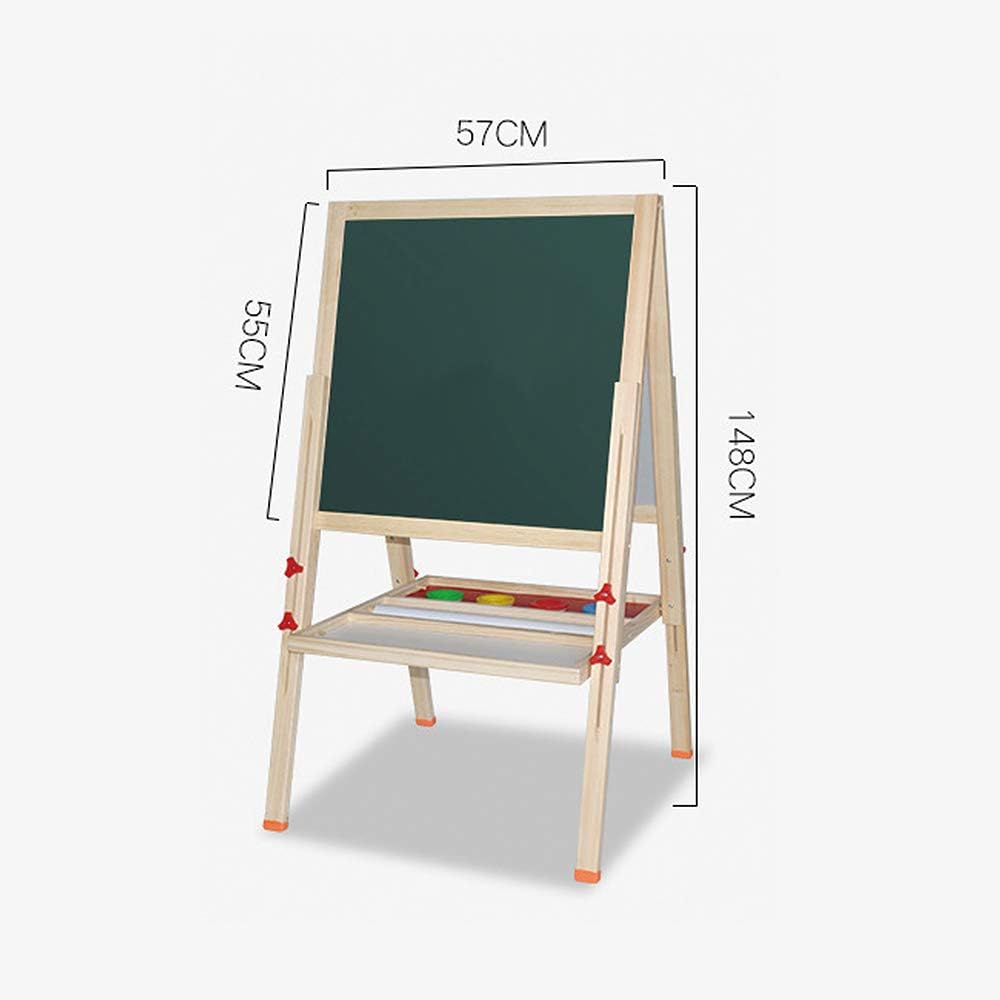 Kinder Tafel Holz Kindertafel Malerei Holztafel|Höhenverstellbar Doppelseitige, Double-Sided Whitebo
