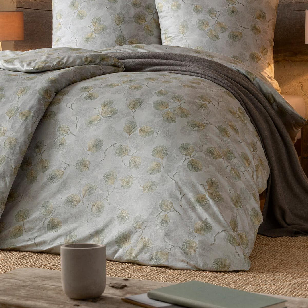 ESTELLA Mako Interlock Jersey Bettwäsche Rebecca Khaki 1 Bettbezug 155 x 220 cm + 1 Kissenbezug 80 x