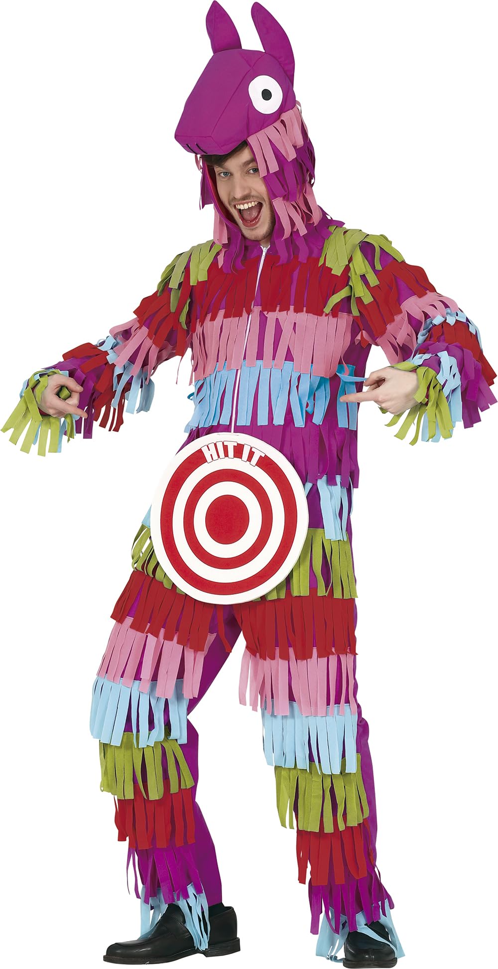FIESTAS GUIRCA Piñata Kostüm mit Zielscheibe für Erwachsene, L