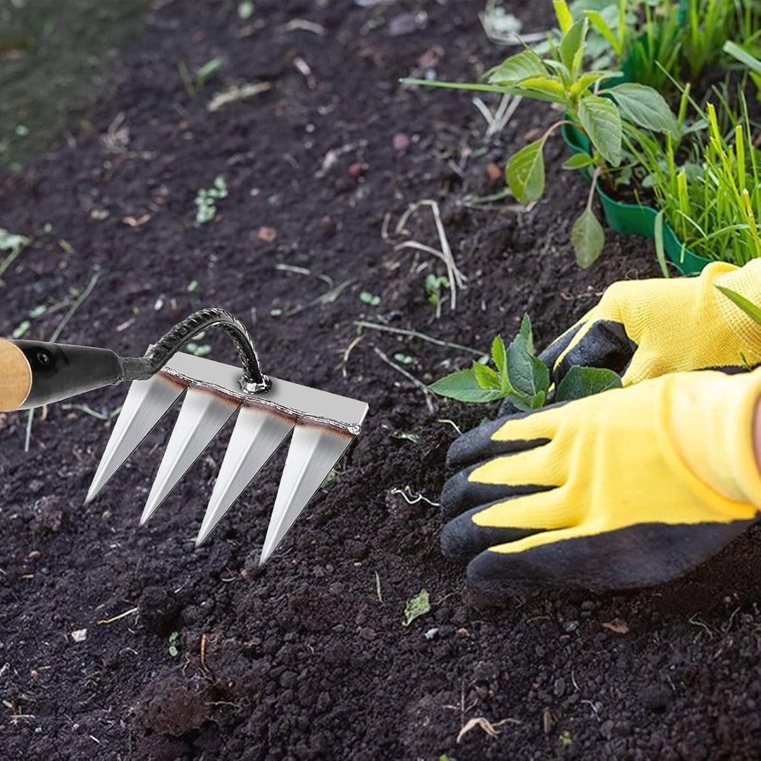 Garden Harke, Rechen Garten Unkrauthacke, Unkraut Entferner Gerät, Gartengeräte, Rasenrakel Grabegab