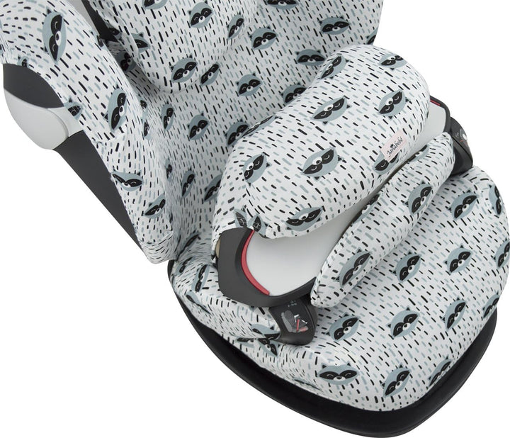 JYOKO Kids Bezug für Autositz kompatibel mit Cybex Pallas M (Raccoon), Raccoon