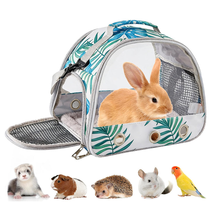 Kleine Haustier-Tragetasche Mit Kissen,Kleintier Tragetasche,Transportbox für Katze Mit Seitlicher Ö