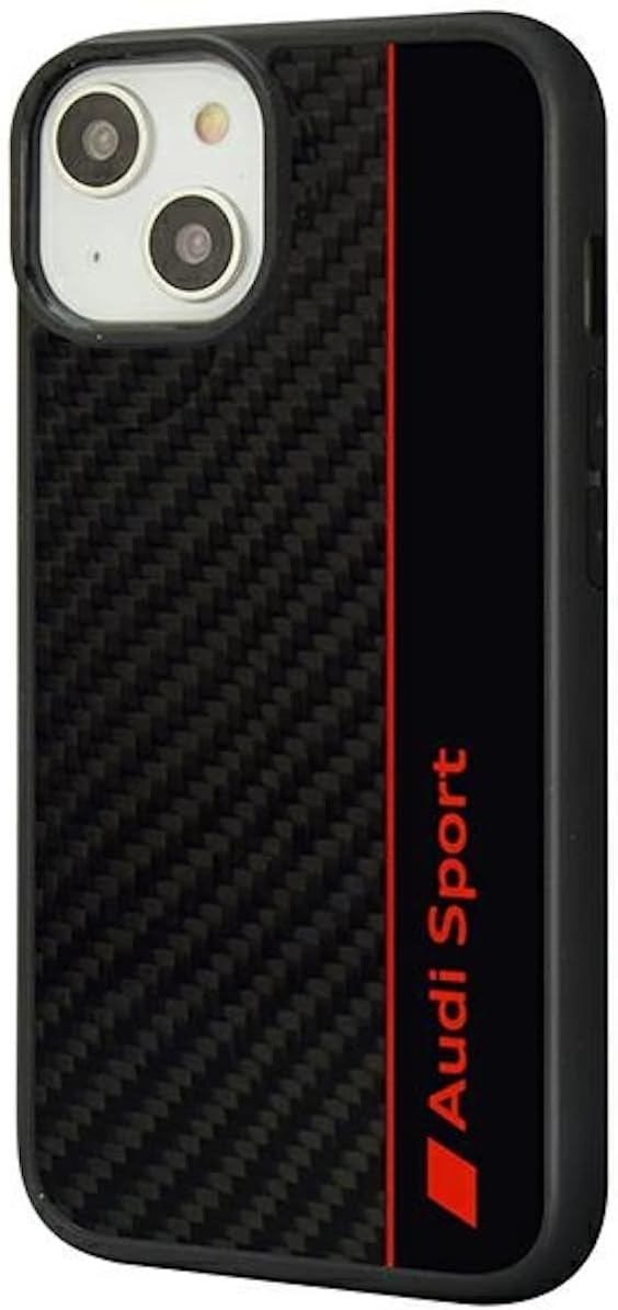 Audi Sport Handyhülle - Kompatibel mit iPhone 14 - Stossabsorbierende Hülle mit Carbon - mit präzise