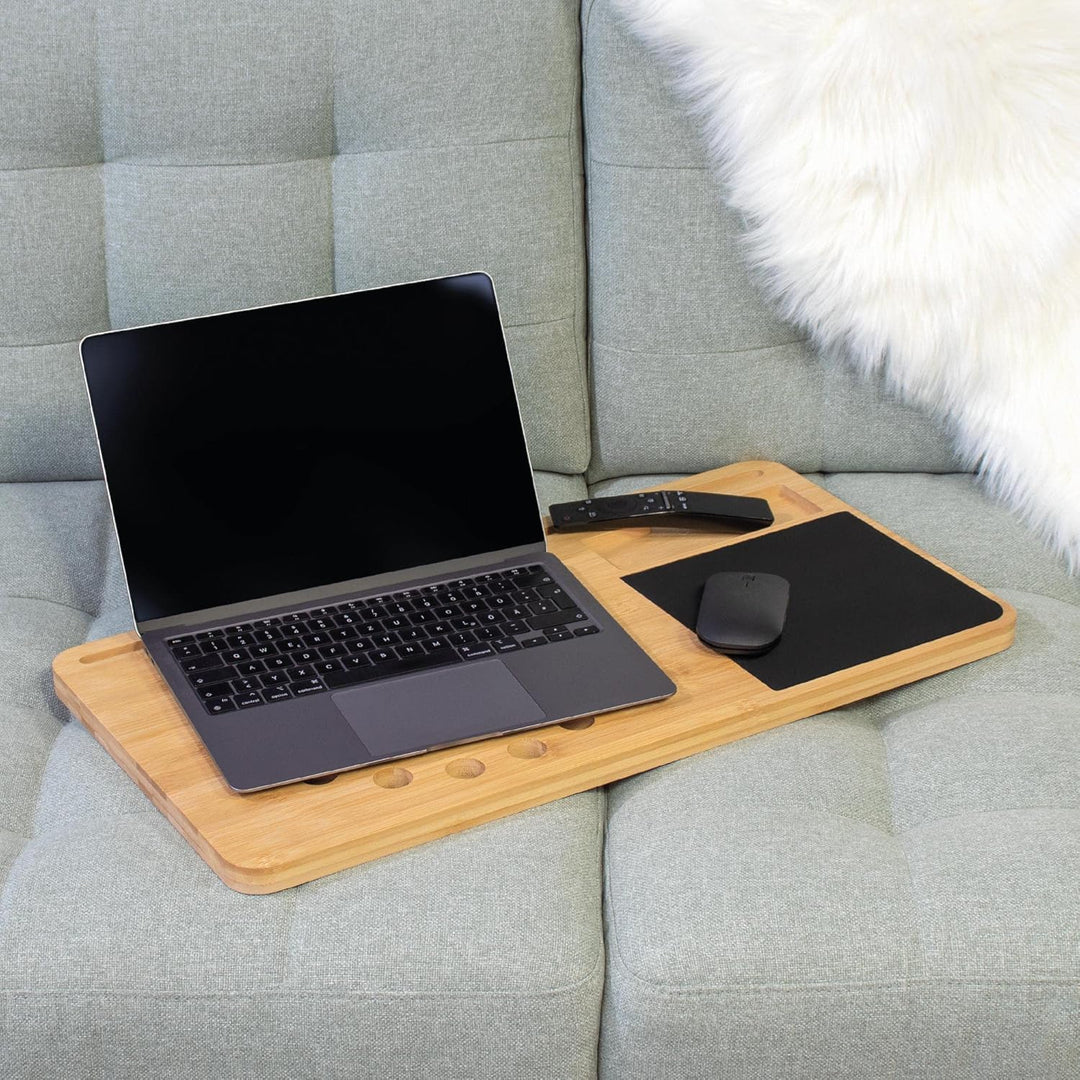 2in1 Laptopkissen Knietablett mit Mauspad, Laptoptisch mit Kissen, Laptop Unterlage, Knietisch aus B