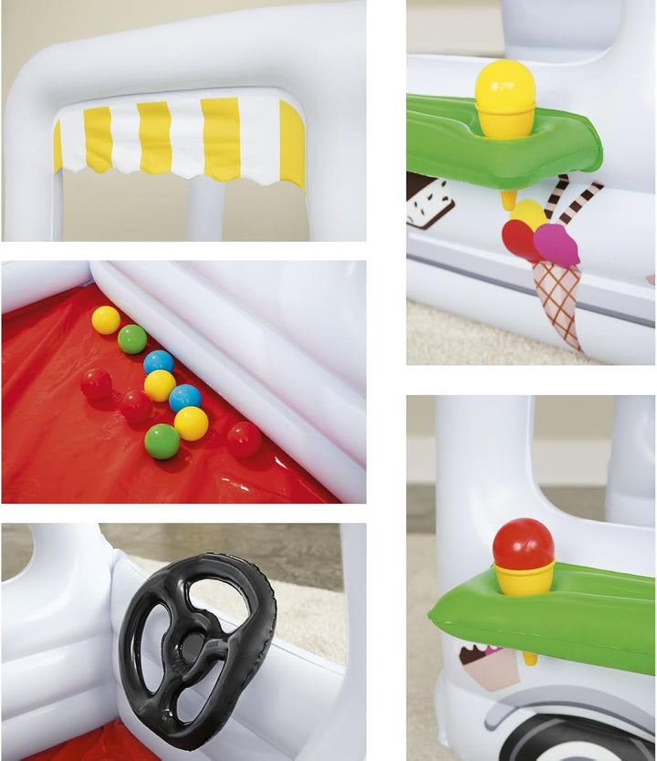 BESTWAY Up, In&Over Bällebad Scoops'n Smiles Ice Cream Truck Ball Pit