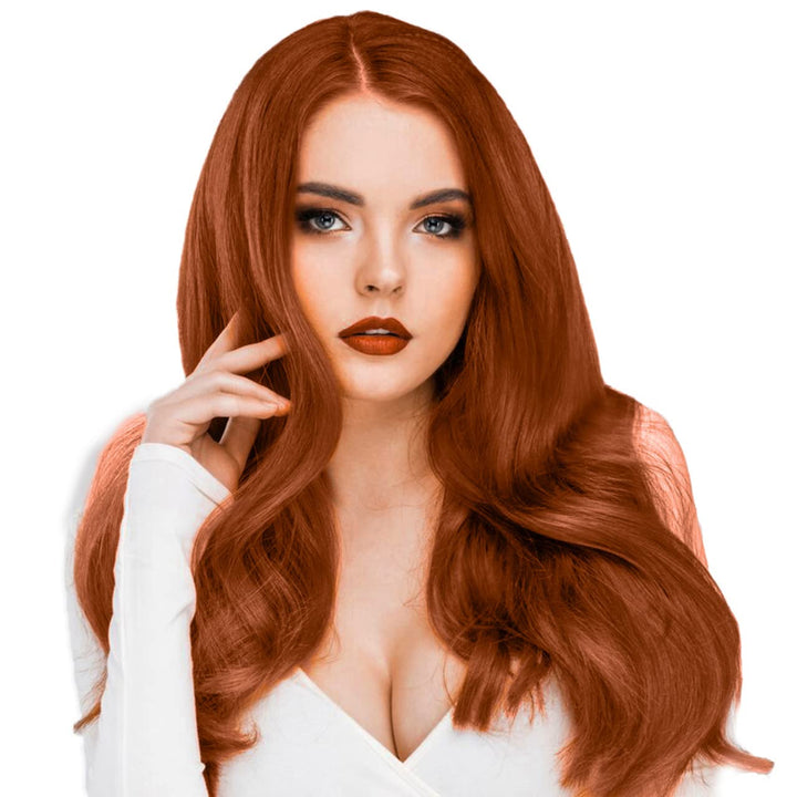 hair2heart Extensions Echthaar Bondings Glatt - 150 Strähnen 0.5g 50cm Kupferrot #130 Kupferrot 50cm