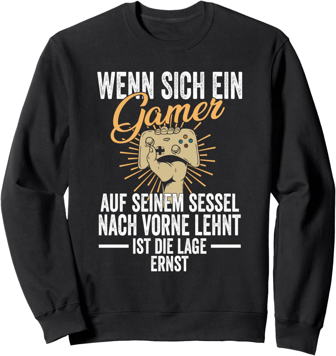 Gaming Gamer Zocken Zocker Lustige Sprüche Sweatshirt