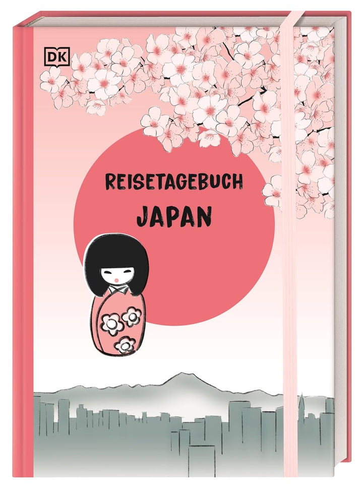 Reisetagebuch Japan: Tagebuch zum Ausfüllen für deine Japan-Reise. Urlaubstagebuch im A5-Format mit
