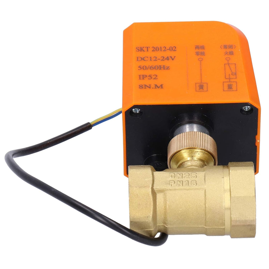 Motorisiertes Kugelhahnventil, elektrisches 2-Wege-Kugelhahnventil, DC 12V 24V DN25 2-Draht-motorisi