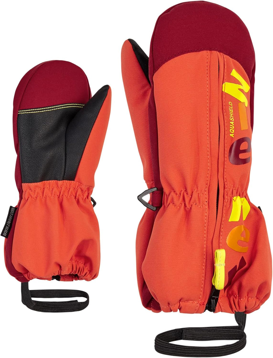 Ziener Langelo Ski-Handschuhe/Wintersport | wasserdicht, atmungsaktiv 80cm burnt orange, 80cm burnt