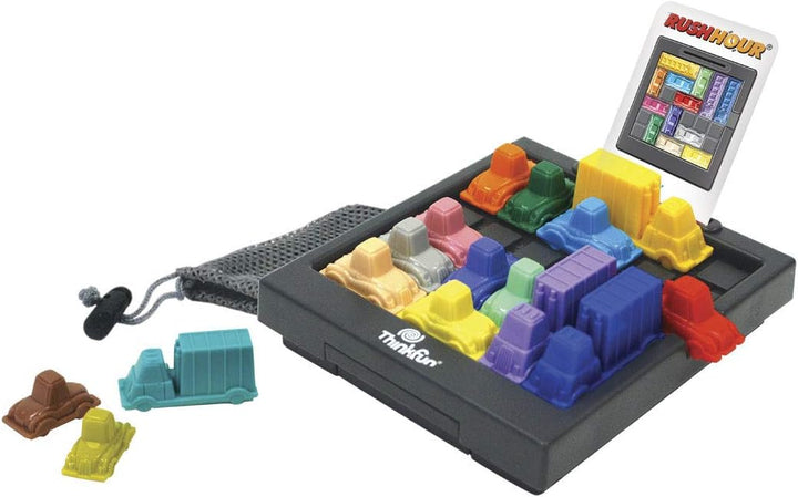 ThinkFun – Rush Hour – Logikspiel – Puzzlespiel – Stau – 40 Herausforderungen 4 Stufen – 1 Spieler o