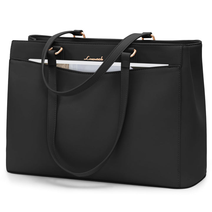 LOVEVOOK Laptoptasche Damen 15,6 Zoll, Leicht Aktentasche Arbeitstasche Handtasche Gross, Elegant La