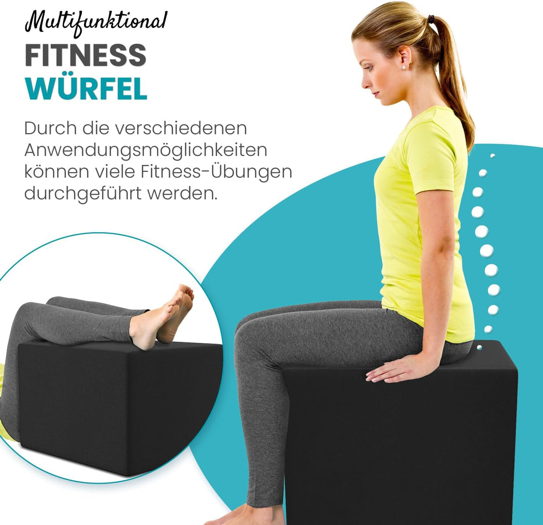 maxVitalis Orthopädischer Bandscheibenwürfel, Stufenlagerungswürfel zur orthopädischen Stufenlagerun