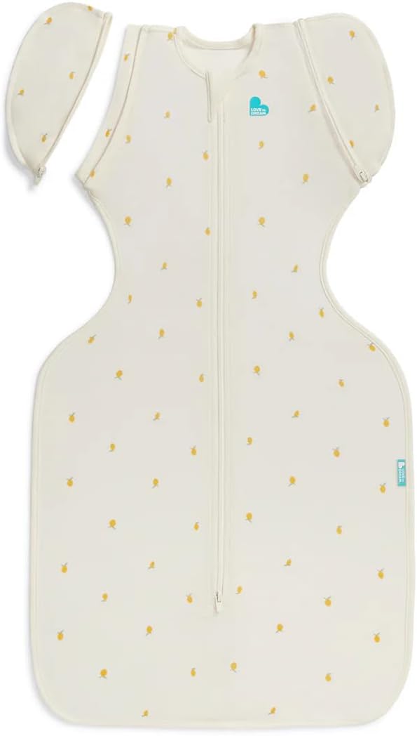 Love To Dream Swaddle Up Übergangssack Bamboo Lite, grauer Punkt, eng anliegende Passform, abnehmbar