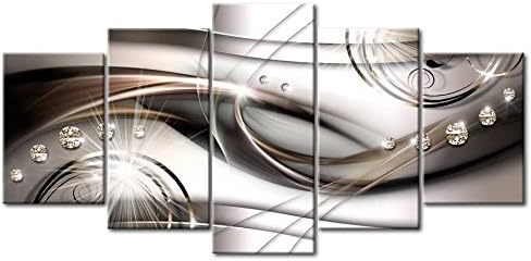 murando Acrylglasbild Abstrakt 100x50 cm 5 Teilig Wandbild auf Acryl Glas Bilder Kunstdruck Moderne