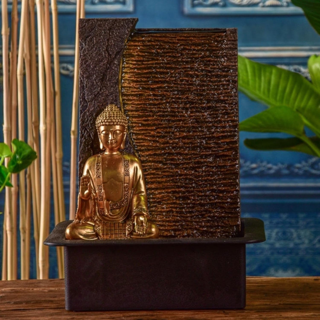 Zen Light – Zimmerbrunnen Buddha Jati – originelle Geschenkidee – Objekt Feng Shui und Wohlbefinden