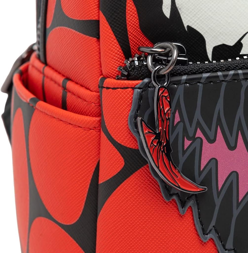 Loungefly Marvel Glow in the Dark Carnage Cosplay Mini-Rucksack, Mehrfarbig, Einheitsgrösse, MVBK021