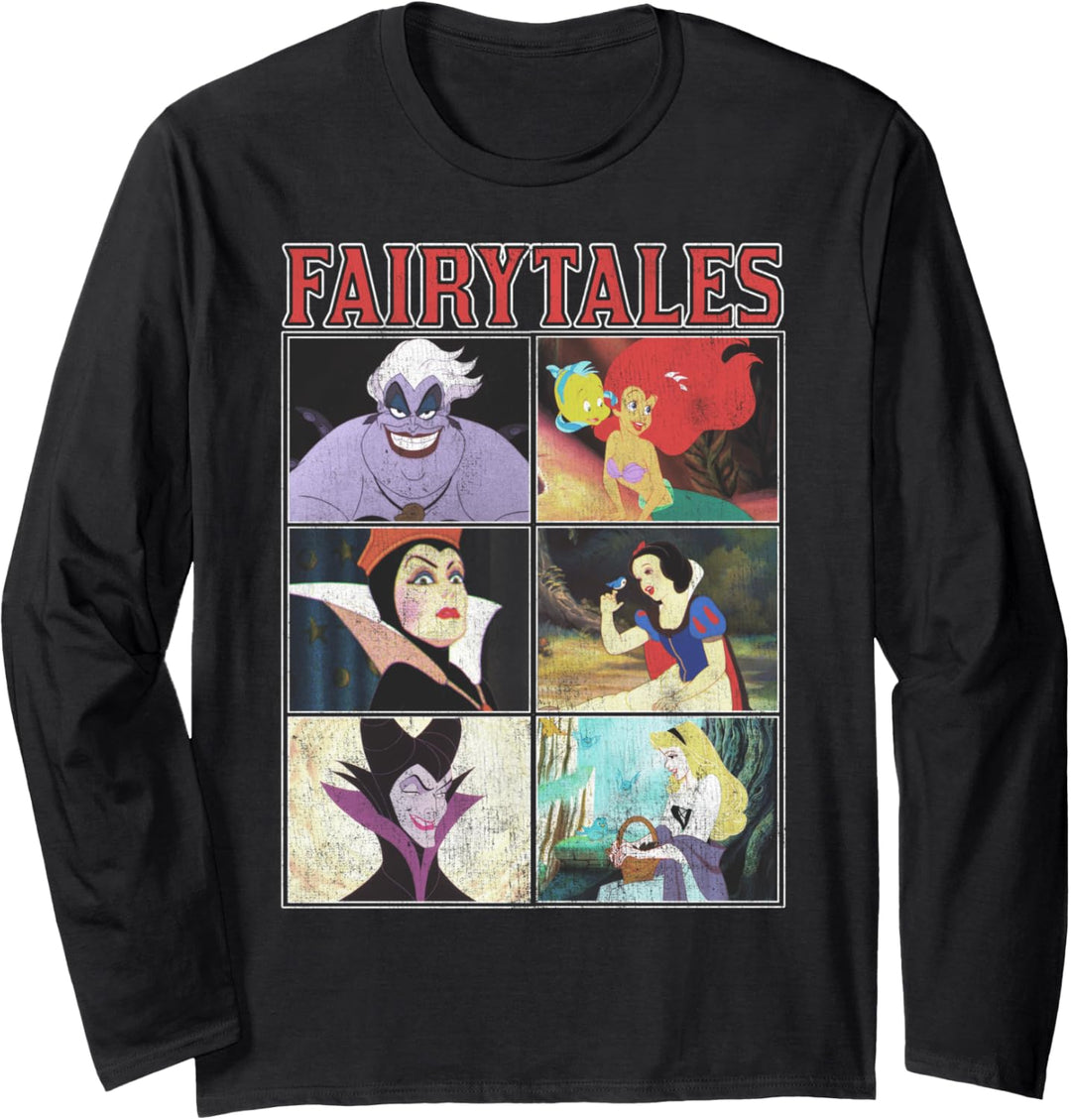 Disney Princess Villain And Princess Fairytales Panels Langarmshirt