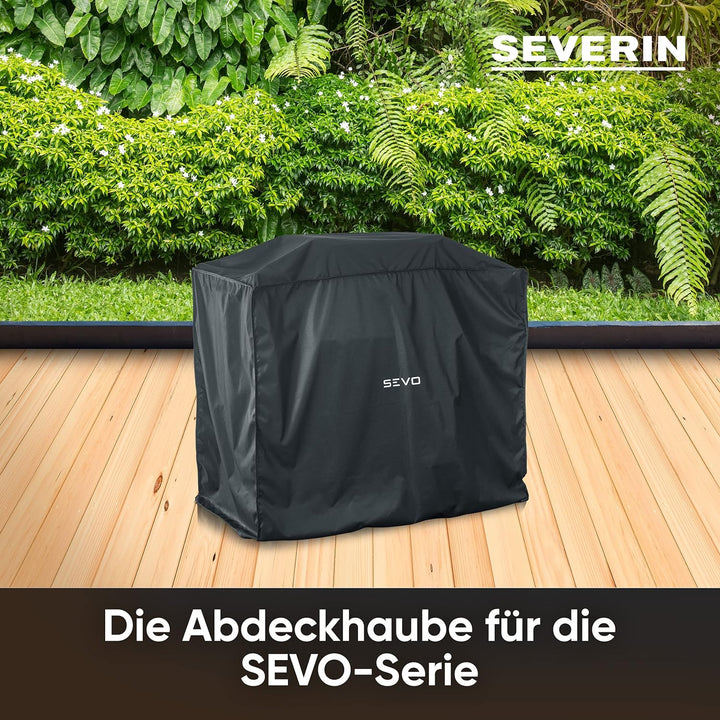 SEVERIN Grillabdeckung SEVO GTS für SEVERIN SEVO (SMART CONTROL) GTS & Gusseisen-Rost für SEVERIN SE