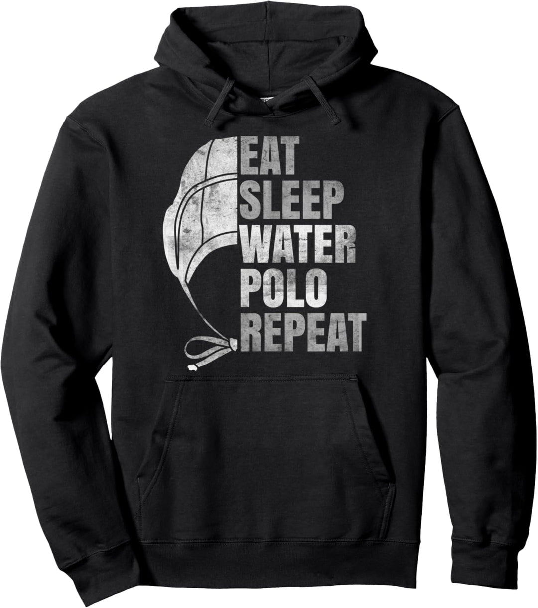 Eat Sleep Water Polo Repeat Herren Damen Waterpolo Pullover Hoodie