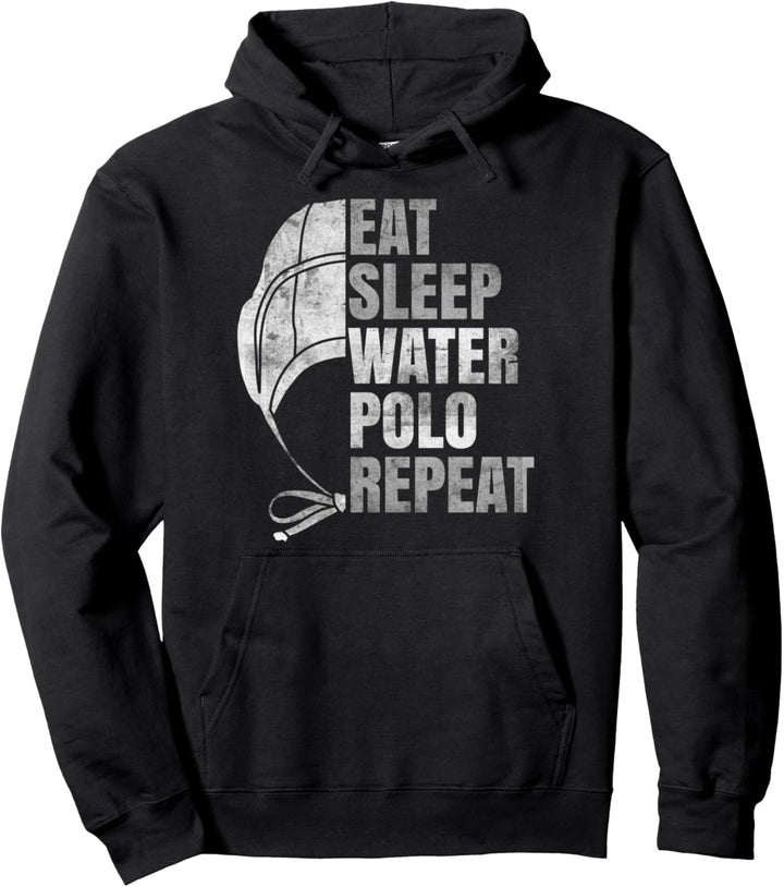 Eat Sleep Water Polo Repeat Herren Damen Waterpolo Pullover Hoodie
