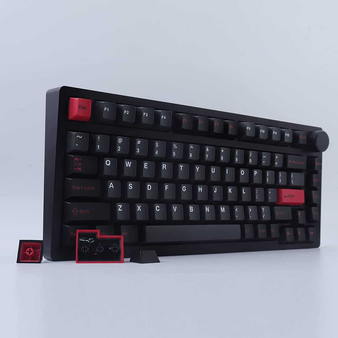 JakeTsai Keycaps, 172 Keys Cherry Profile Double Shot Keycaps Set with 2.75u, 3u, 6.25u and 7u Space