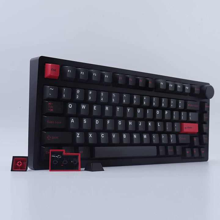 JakeTsai Keycaps, 172 Keys Cherry Profile Double Shot Keycaps Set with 2.75u, 3u, 6.25u and 7u Space