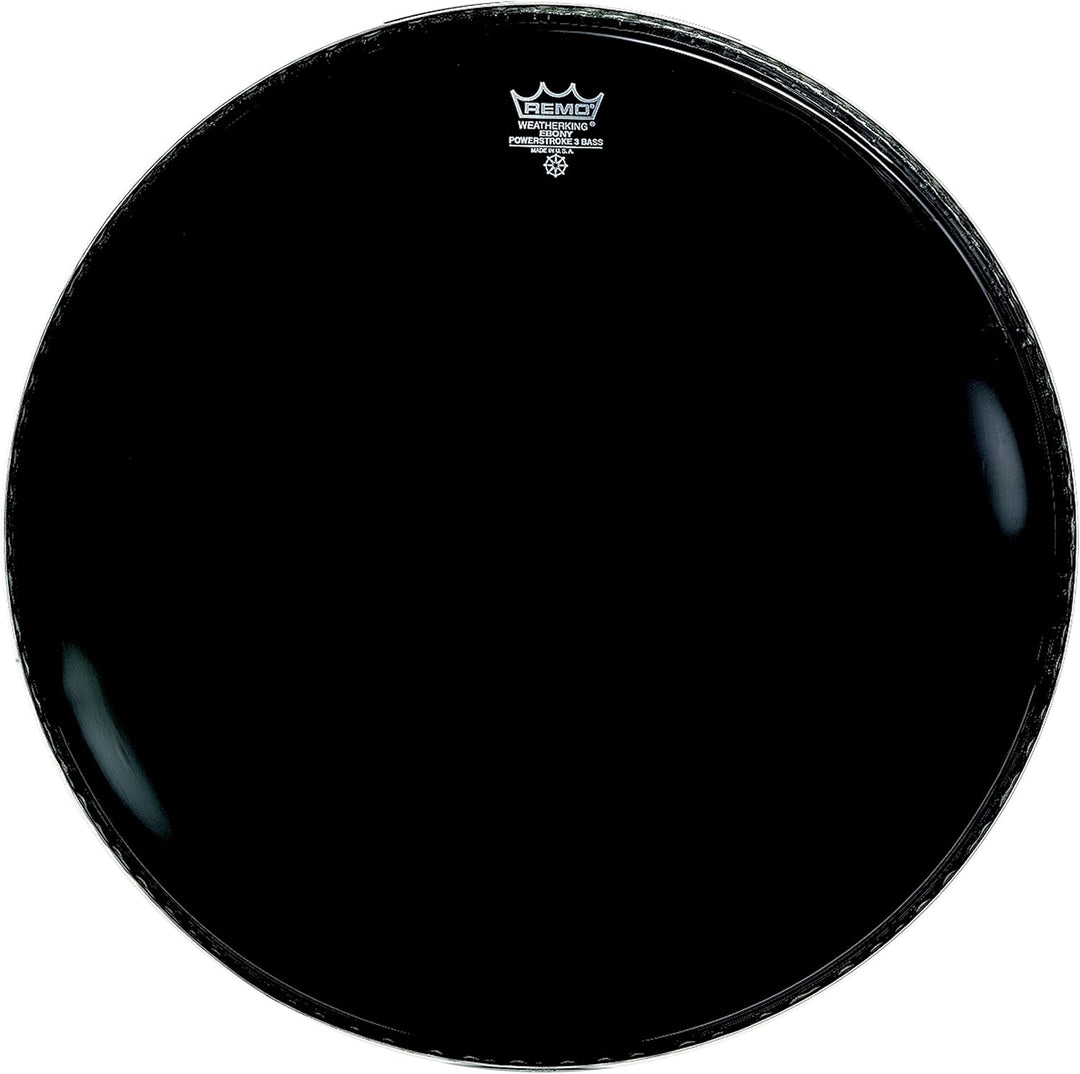 Remo Powerstroke 3 Ebony Resonant with 5in Dynamo Ring 20" P3-1020-ES, 20"