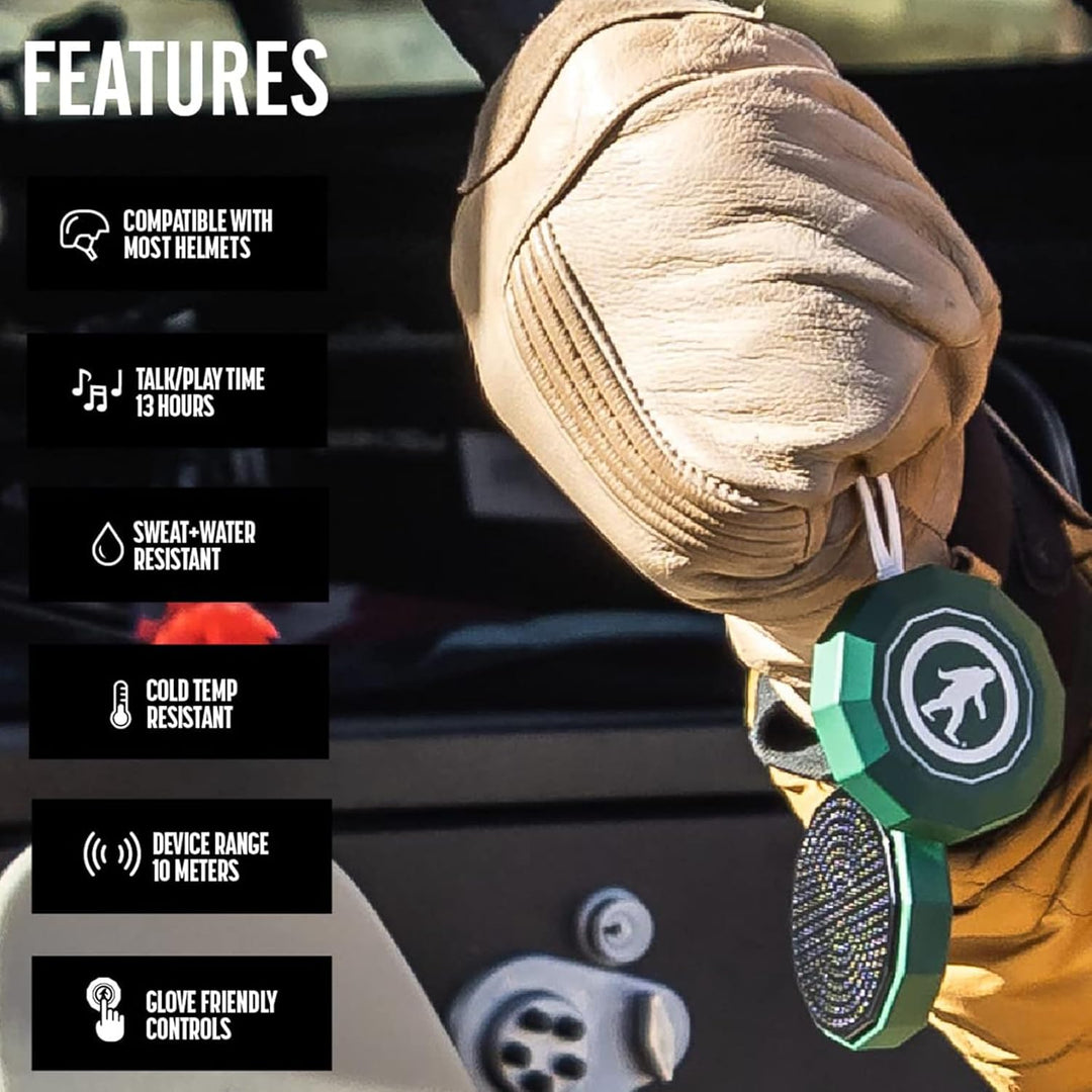 Outdoor Tech Chips 3.0 Helm Lautsprecher mit Bluetooth für kabelloses Helm Audio und Musik für Schne