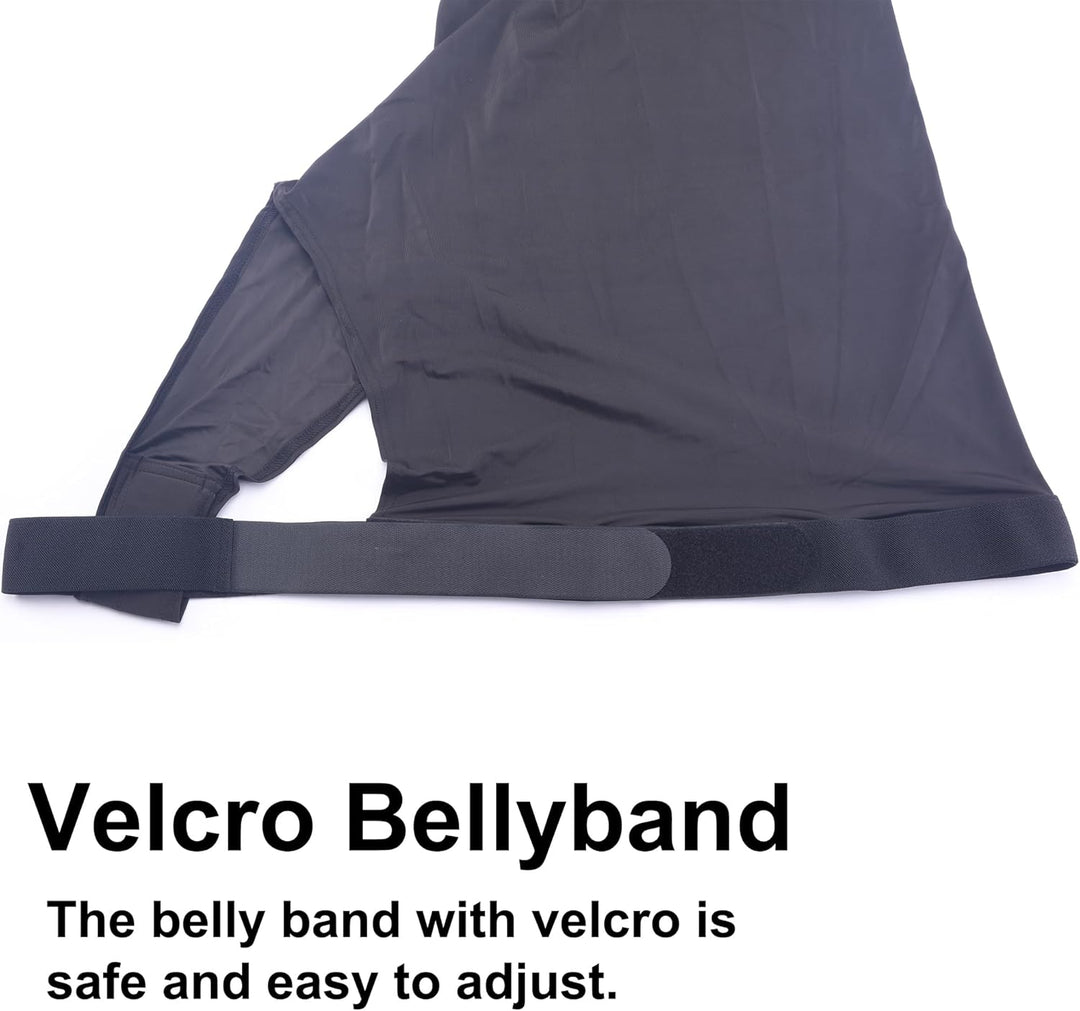 Leberna Lycra Stretch-Pferd Kapuze mit Reissverschluss - vollen Gesicht-Hals-Abdeckung XL Schwarz, X