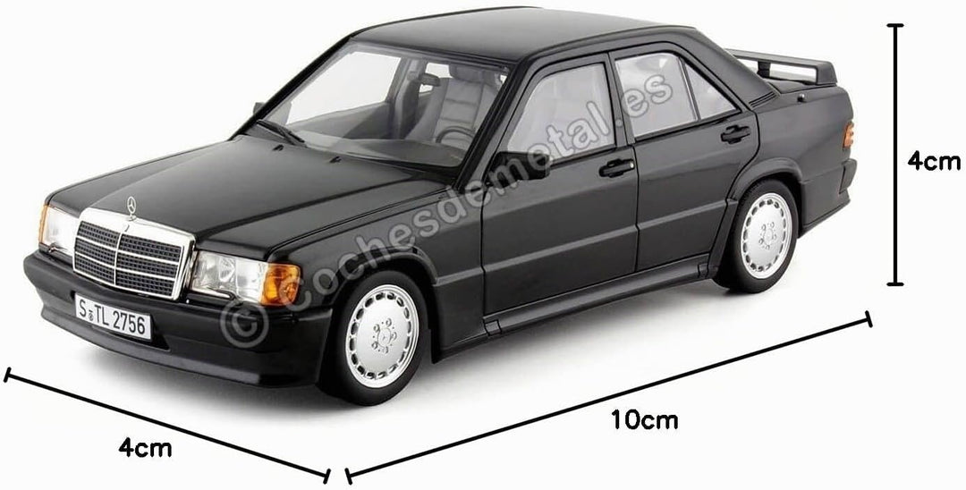 Norev Mercedes 190 E 2.3-16 W201 1984 schwarz metallic Modellauto 1:18