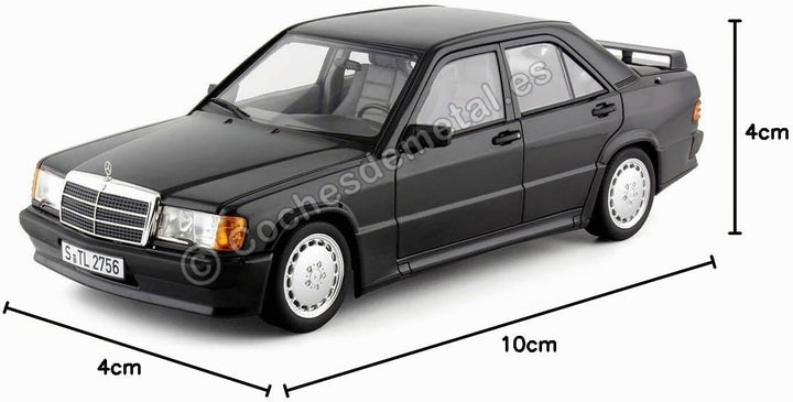 Norev Mercedes 190 E 2.3-16 W201 1984 schwarz metallic Modellauto 1:18