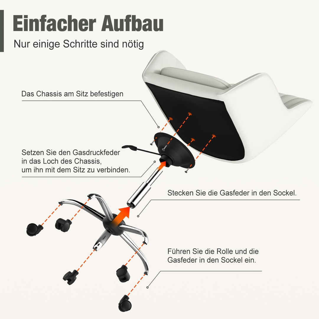 Schreibtischstuhl,Bürostuhl mit gepolstertem Samtstoff,Schminktisch Stuhl,höhenverstellbar Drehstuhl