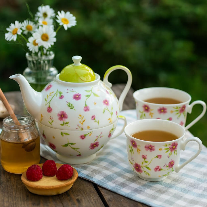 Jameson & Tailor Tea for One Brillantporzellan Blumenranken, Blumenranken