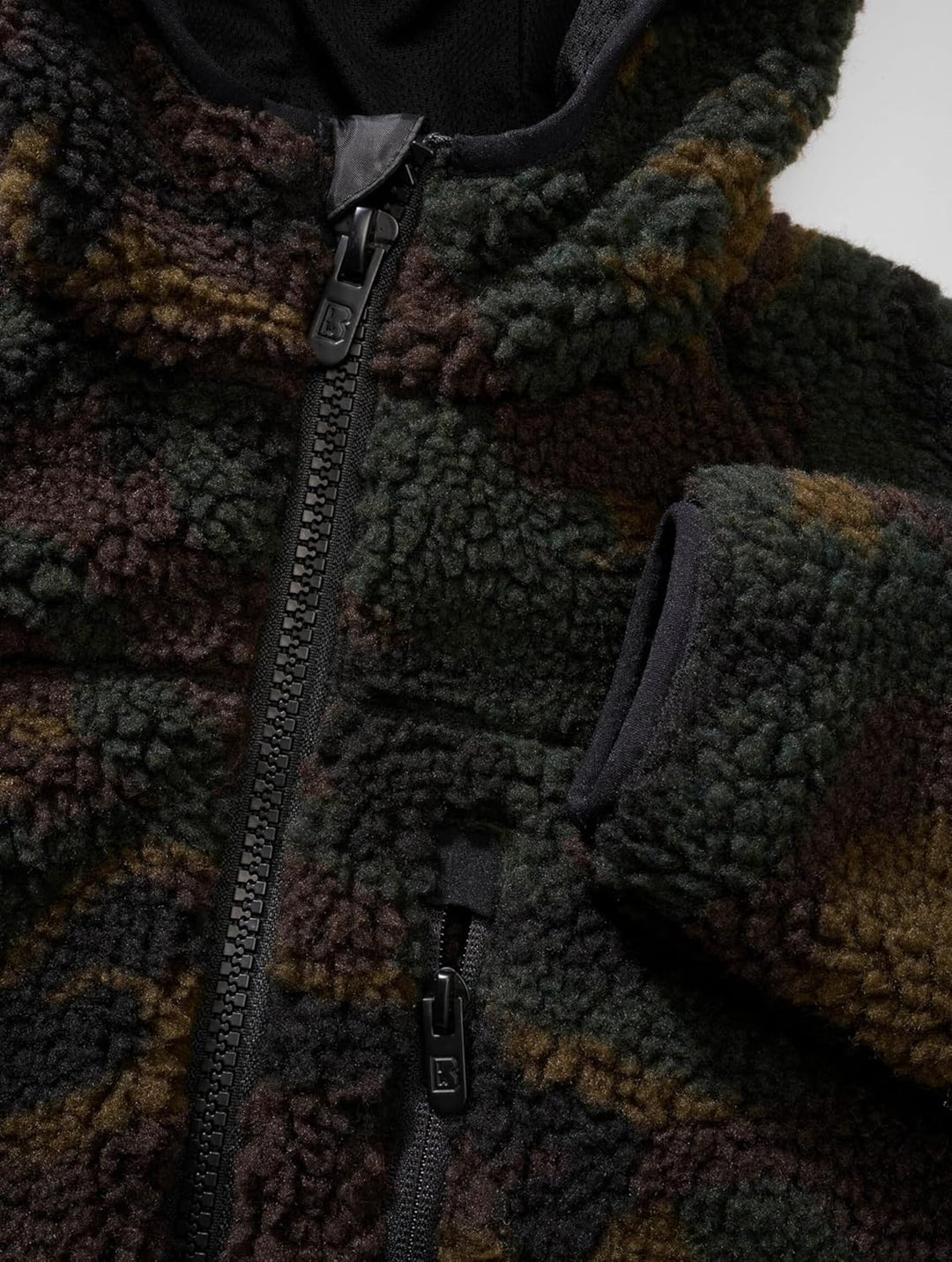 Brandit Kids Teddyfleecejacket Hood, Viele (Tarn-) Farben, Grössen 122 bis 176 134-140 Woodland, 134
